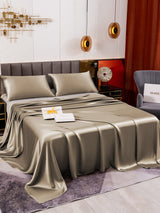 [Kaki] SilkSilky-FR 19Momme Parure de Lit Soie 003