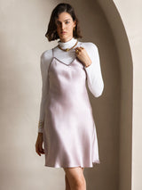 [Lavande] SilkSilky-FR Sleeveless V Neck Robes 004