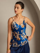 [Dragon Navy] SilkSilky-FR Pure Soie Camisoles 001,
