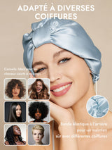 [Bleu Clair] SilkSilky-FR Bonnets de Nuit 005