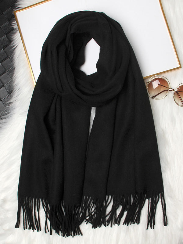 [Noir] SilkSilky-FR Laine Scarf 005