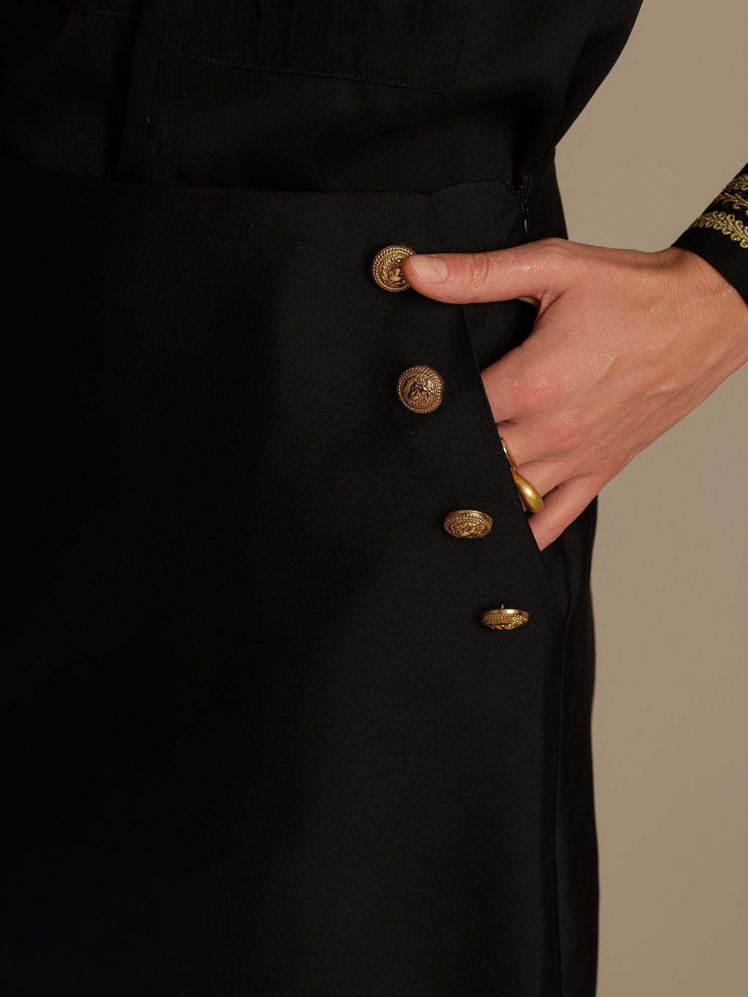 [Noir] SilkSilky-FR 32Momme Soie Skirt 004,