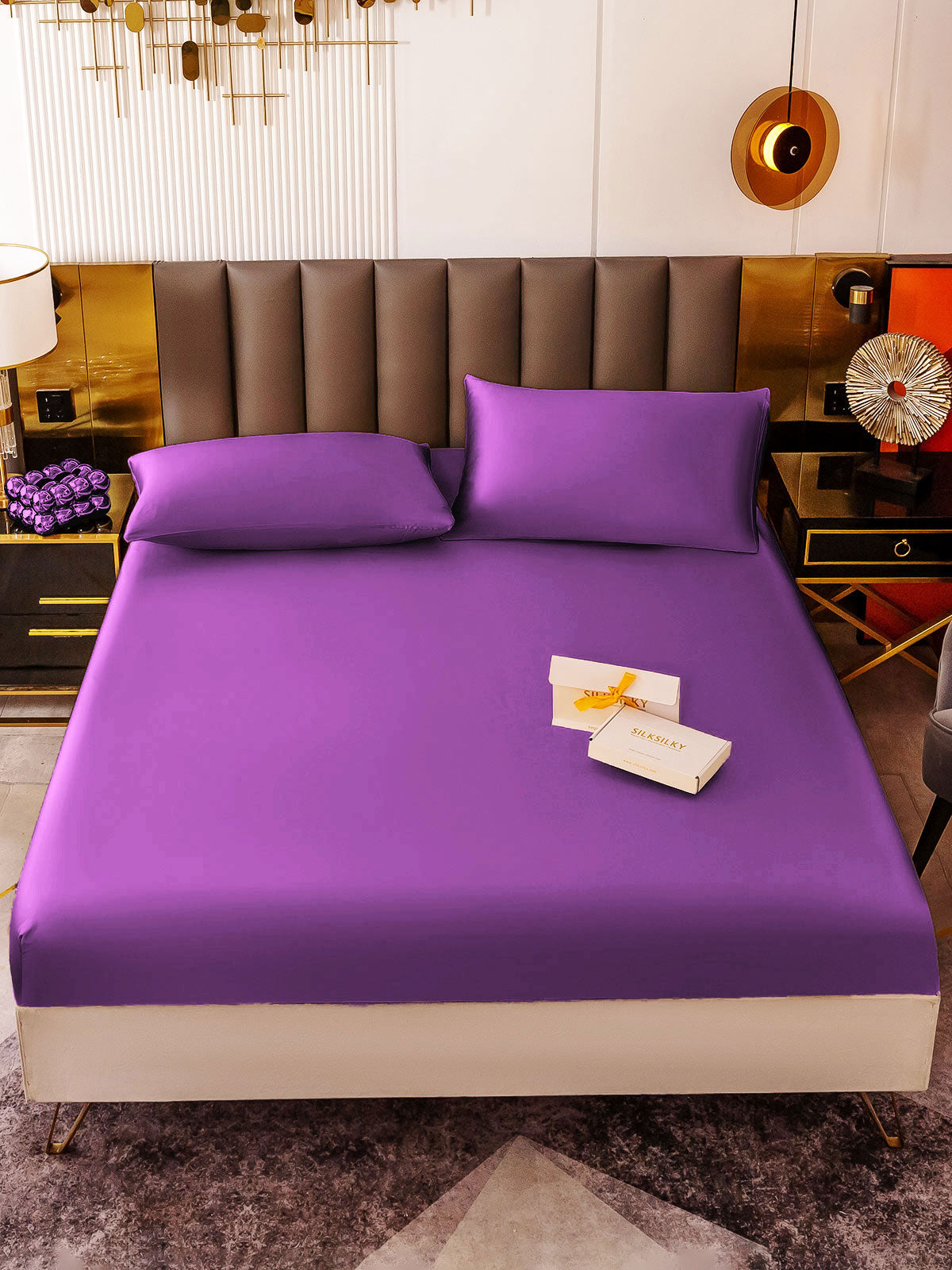 [Violette] SilkSilky-FR 19Momme Pure Soie Bedding Set 002