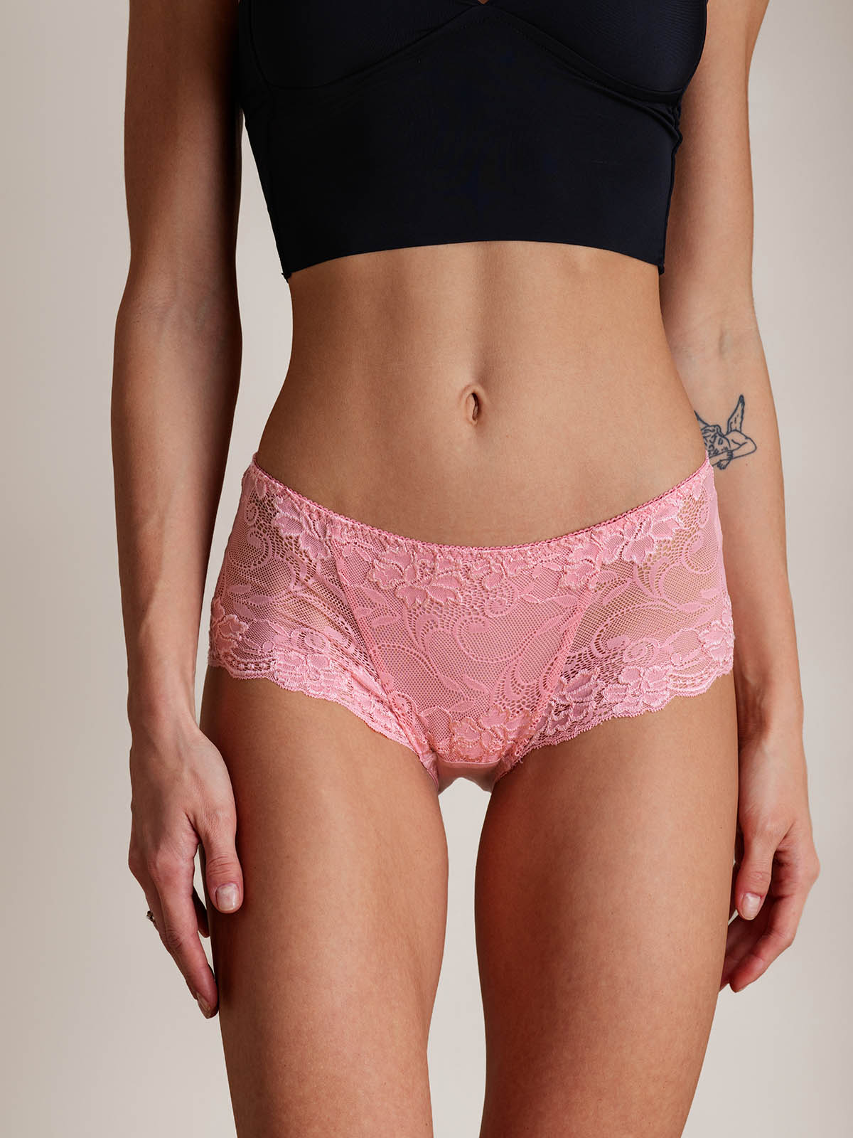[Rose] SilkSilky-FR Soie Tricotée Panty 002