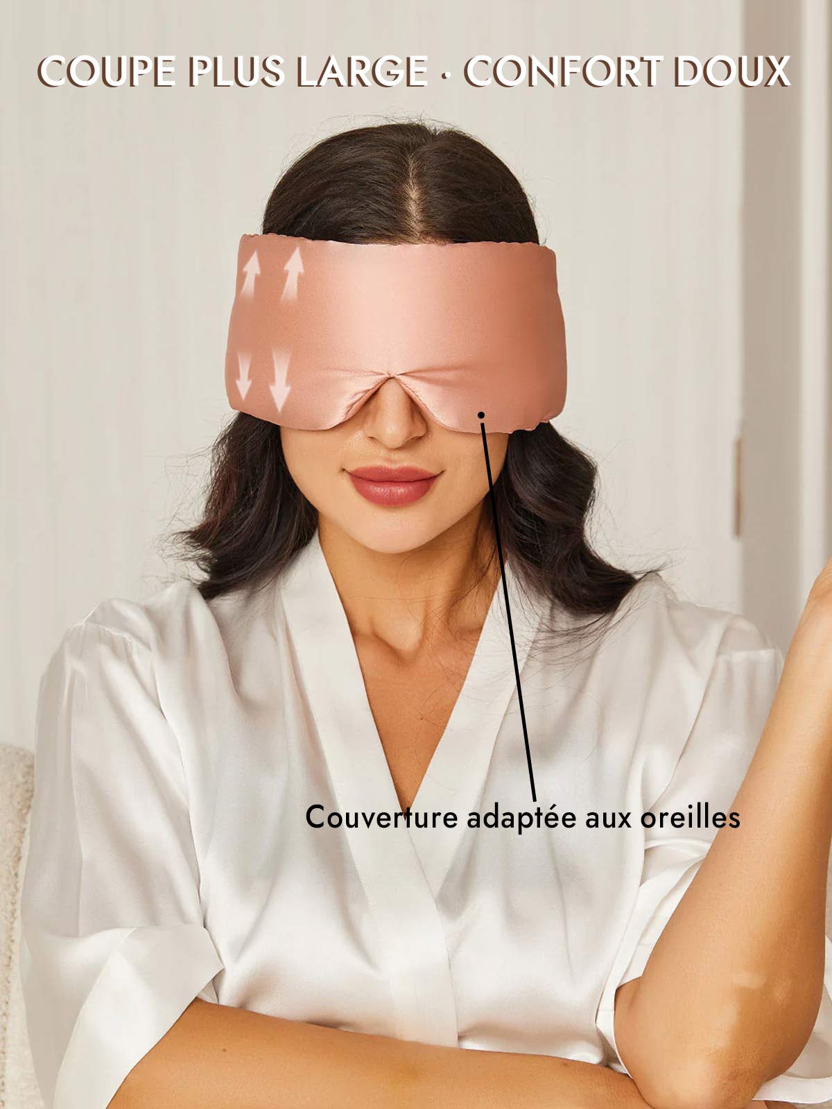 [Rose] SilkSilky-FR 19Momme Pure Silk Eye Mask 005