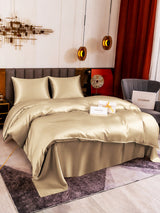 [Beige] SilkSilky-FR Parure de Lit Soie 003