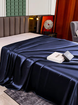 [Bleu Foncé] SilkSilky-FR 25Momme Draps 004