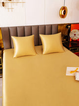 [Champagne] SilkSilky-FR Parure de Lit Soie 006