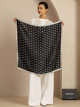 [Noir] SilkSilky-FR Scarf 005