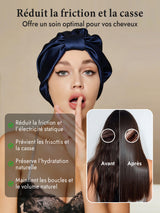 [Bleu Foncé] SilkSilky-FR Bonnets de Nuit 003