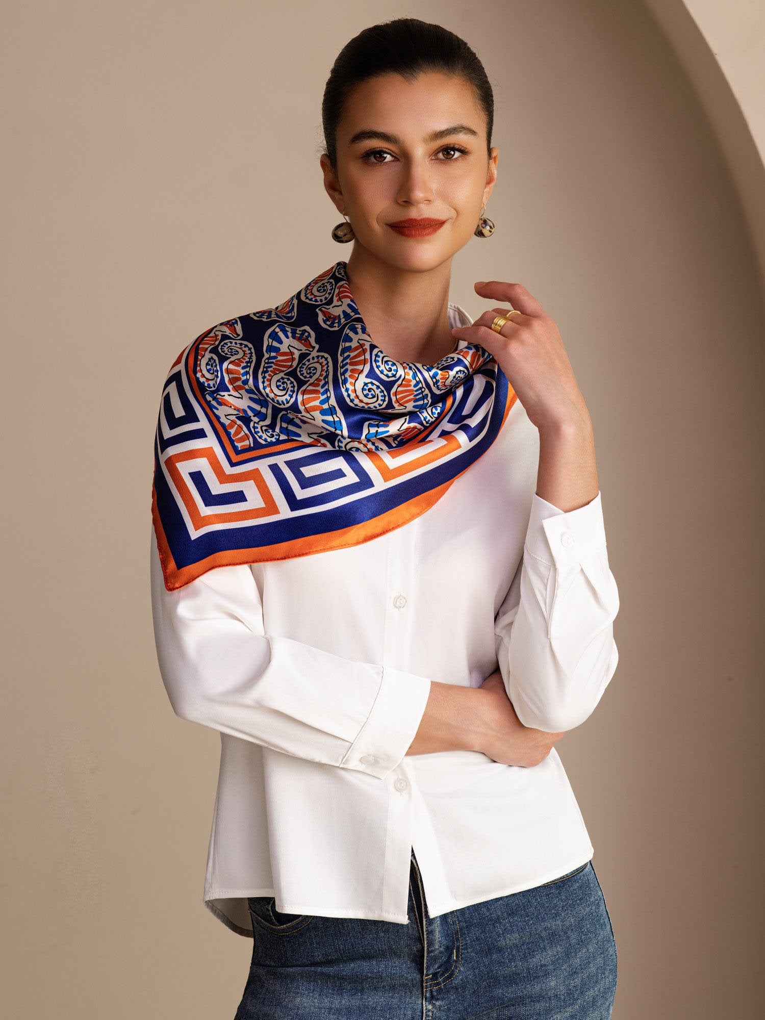[Hippocampe Marine] SilkSilky-FR Scarf 002