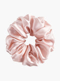 SilkSilky-FR 19Momme Pure Soie Scrunchie RoseClair 004