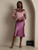 [Violet Foncé] SilkSilky-FR Jupes 007