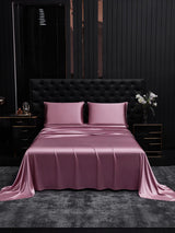 [Mauve Pâle] SilkSilky-FR 22Momme Parure de Lit Soie 001