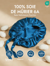 [Bleu Royal] SilkSilky-FR Bonnets de Nuit 002
