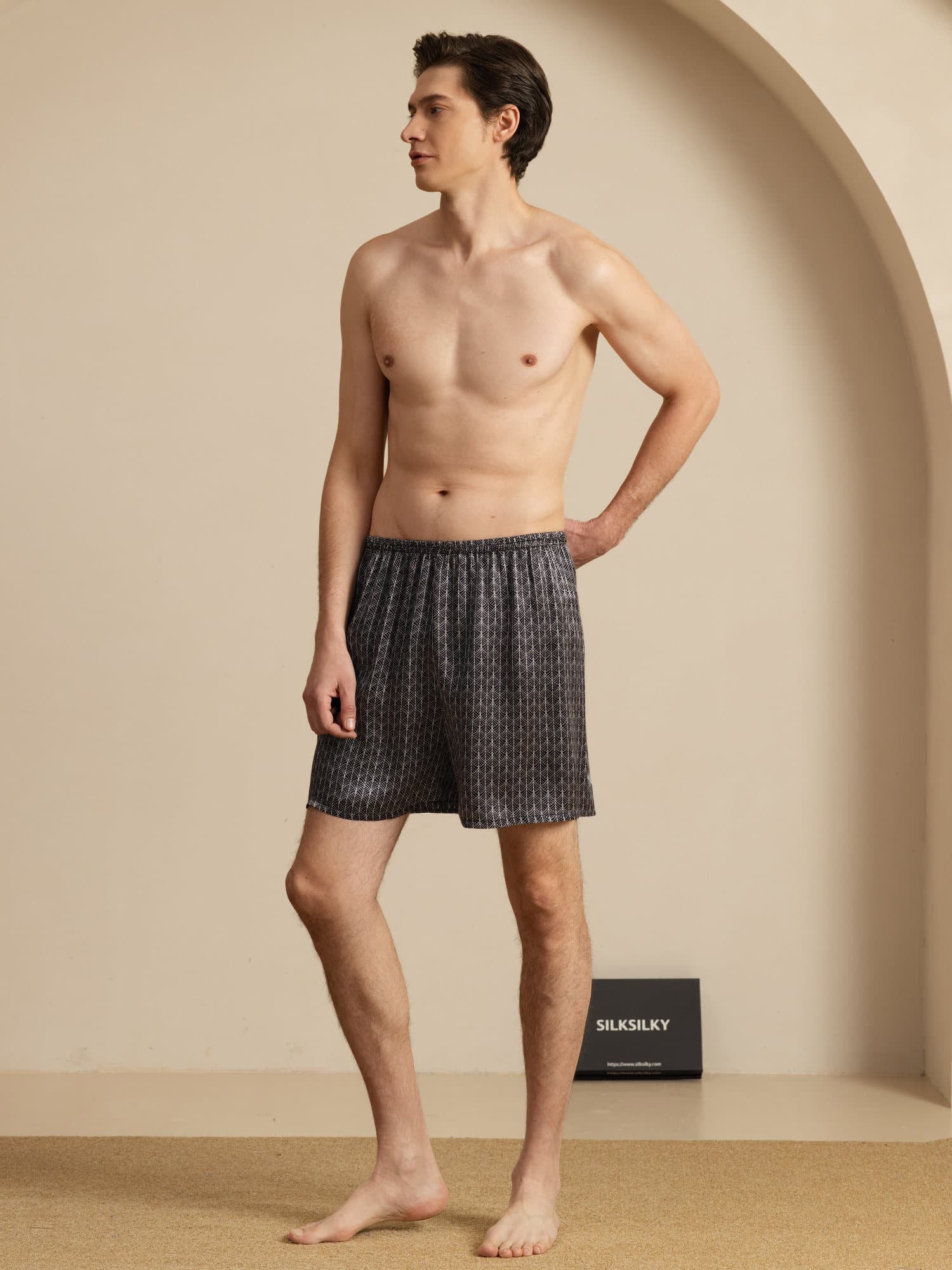 [Ginkgo Noir] SilkSilky-FR Mens Sleep Bottoms 006