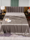 SilkSilky FR 25Momme Pure Soie Sheet Gris 002