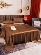[Café] SilkSilky-FR 19Momme Parure de Lit Soie 004
