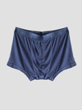 SilkSilky FR Soie Tricotée Mens Underwear BleuFoncé 006