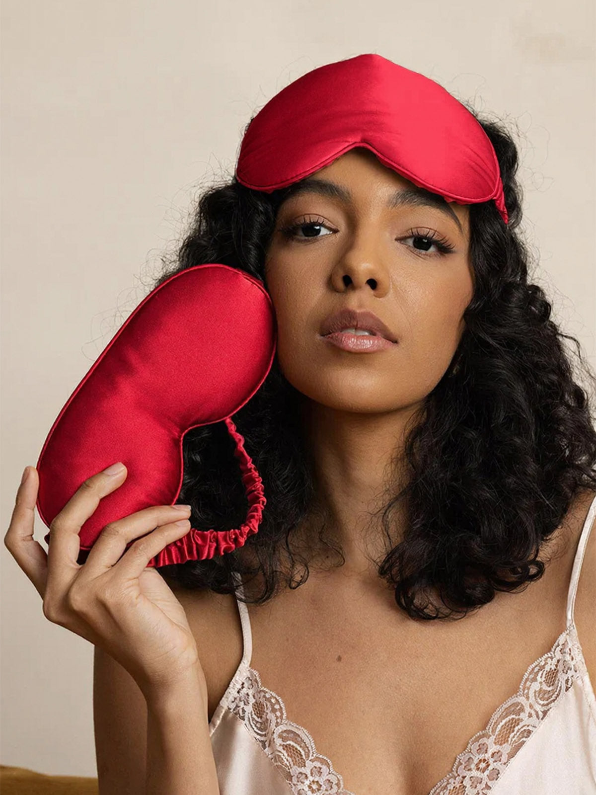 [Rouge Vineux] SilkSilky-FR Pure Soie Eye Mask 005