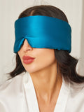 SilkSilky FR 19Momme Pure Soie Eye Mask BleuRoyal 001