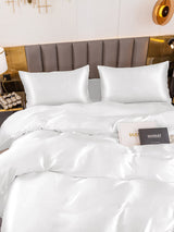[Blanc] SilkSilky-FR 19Momme Parure de Lit Soie 004