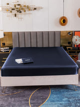 [Bleu Foncé] SilkSilky-FR 19Momme Draps 002