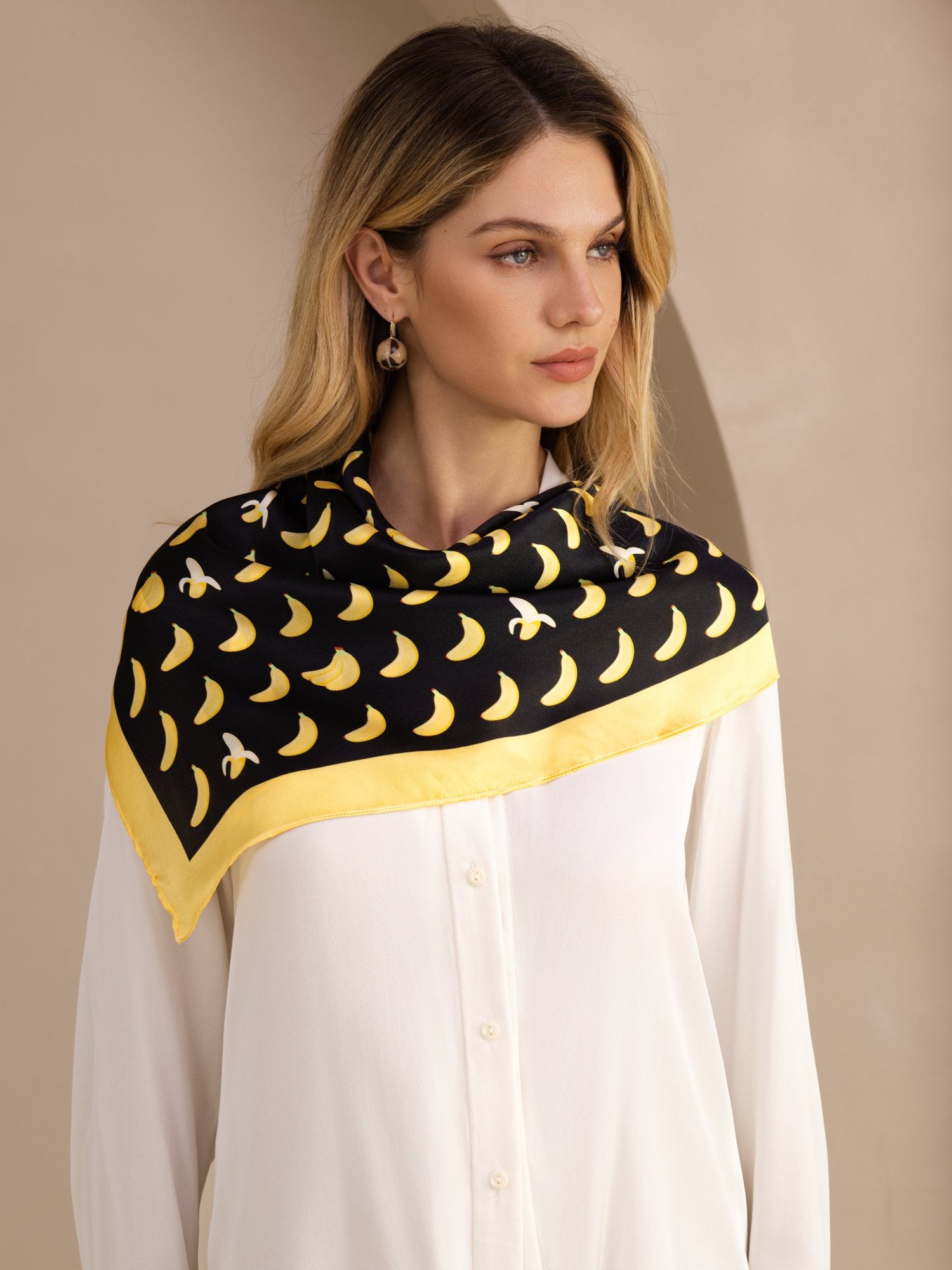 [Banane Noire] SilkSilky-FR Scarf 002