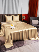 [Beige] SilkSilky-FR Parure de Lit Soie 003