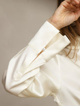 [Ivory] SilkSilky-FR 19Momme Soie Womens Shirt 007