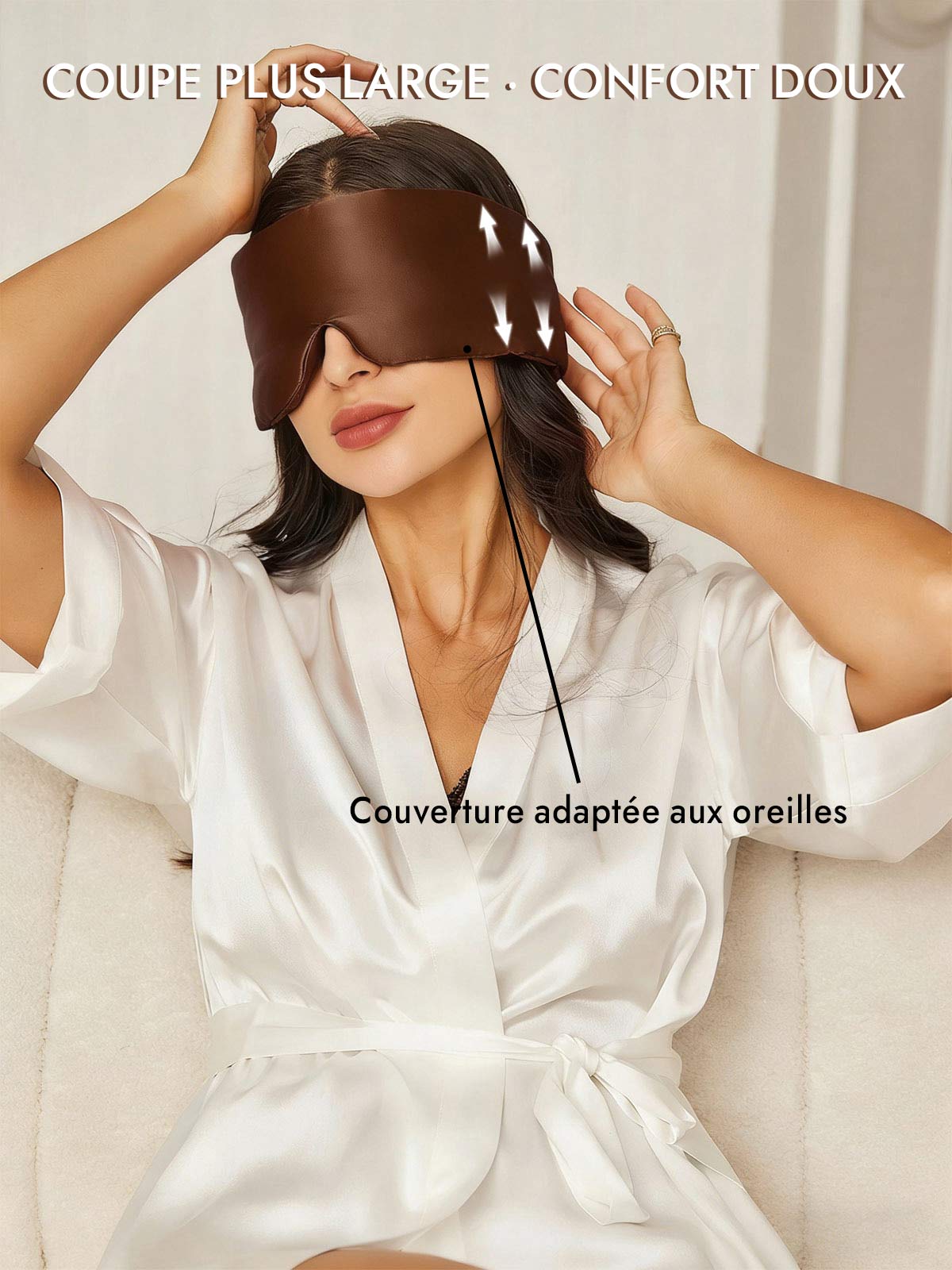 [Café] SilkSilky-FR 19Momme Pure Silk Eye Mask 005