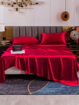 [Rouge Vineux] SilkSilky-FR 19Momme Parure de Lit Soie 002