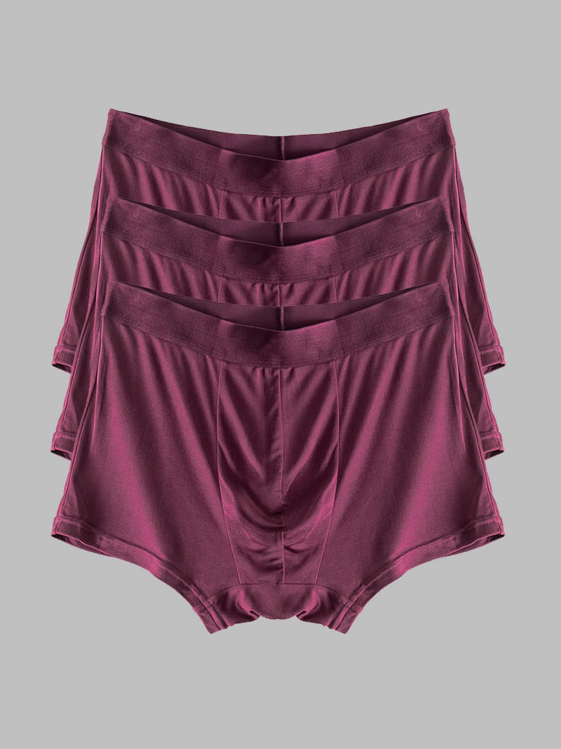 SilkSilky FR Soie Tricotée Mens Underwear RougeVineux 006