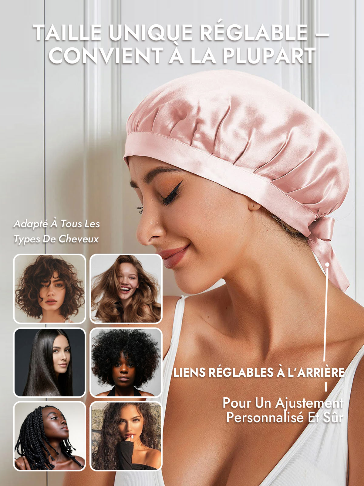 [Rose] SilkSilky-FR Bonnets de Nuit 006