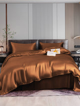 [Café] SilkSilky-FR 22Momme Parure de Lit Soie 001