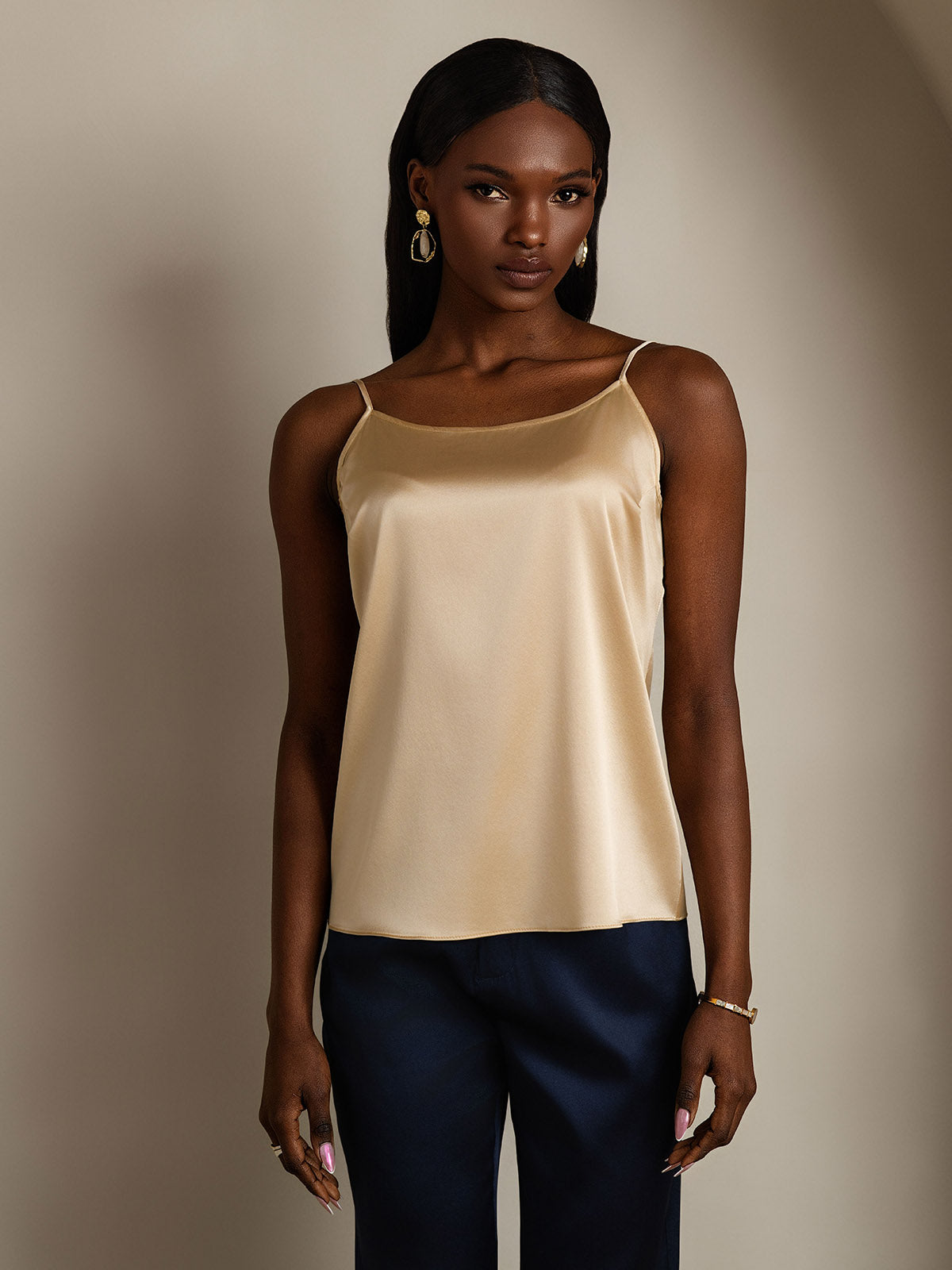 [Champagne] SilkSilky-FR 19Momme Soie Camisoles 003
