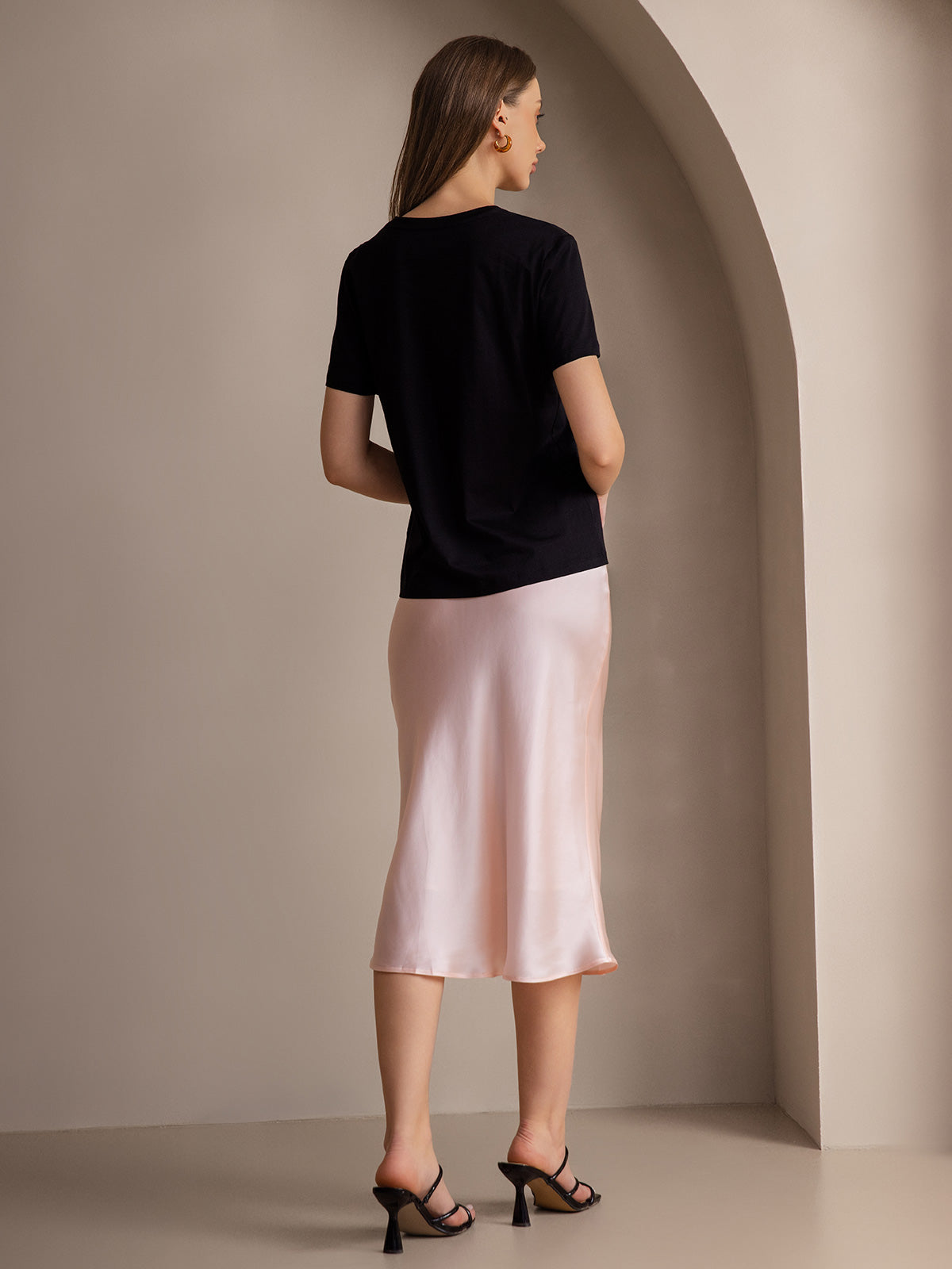 [Rose Clair] SilkSilky-FR 19Momme Pure Soie Skirt 002