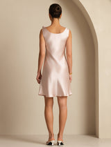 [Rose] SilkSilky-FR Sleeveless Cowl Neck Robes 002