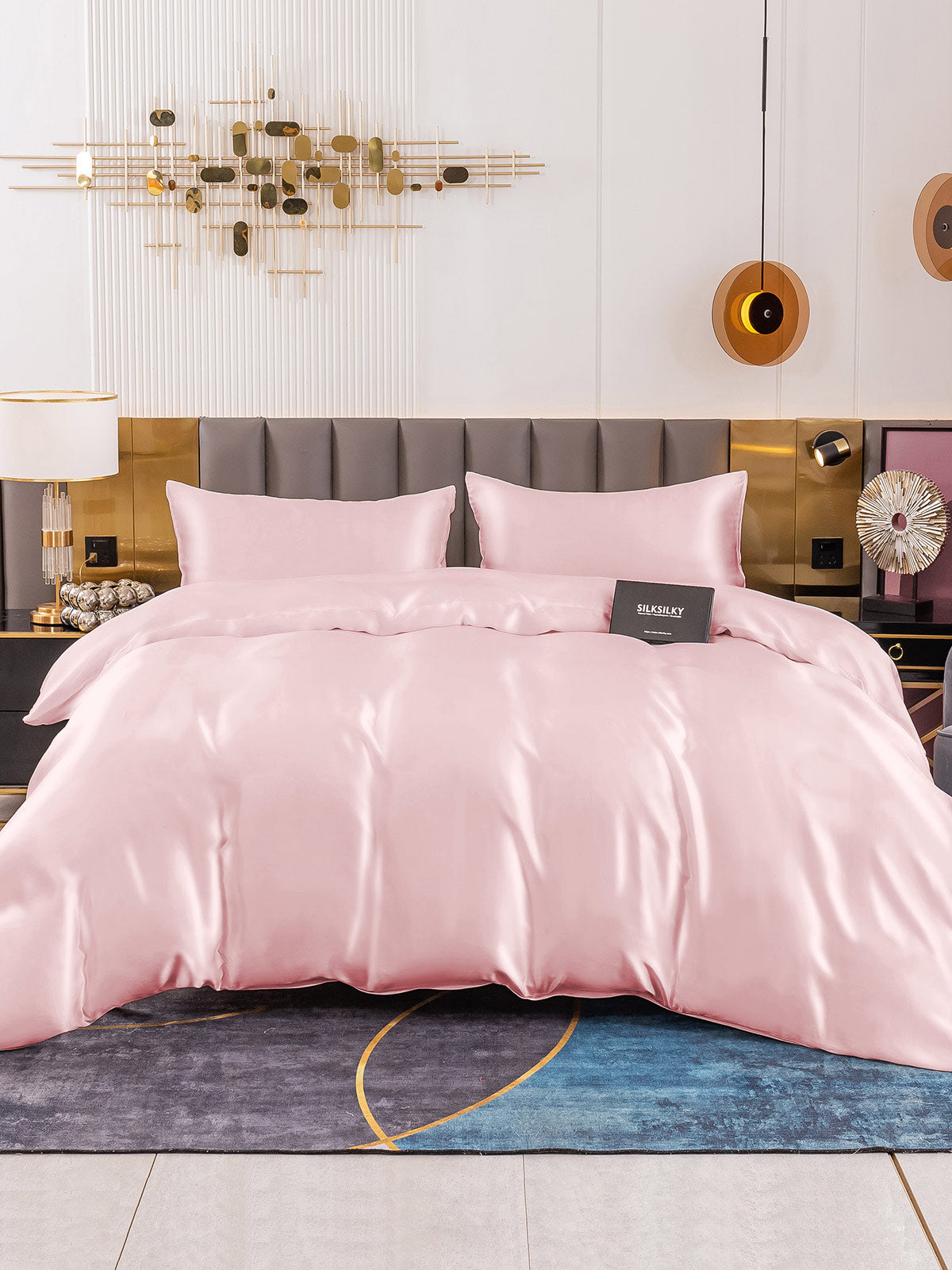 [Rose] SilkSilky-FR 19Momme Pure Soie Bedding Set 002