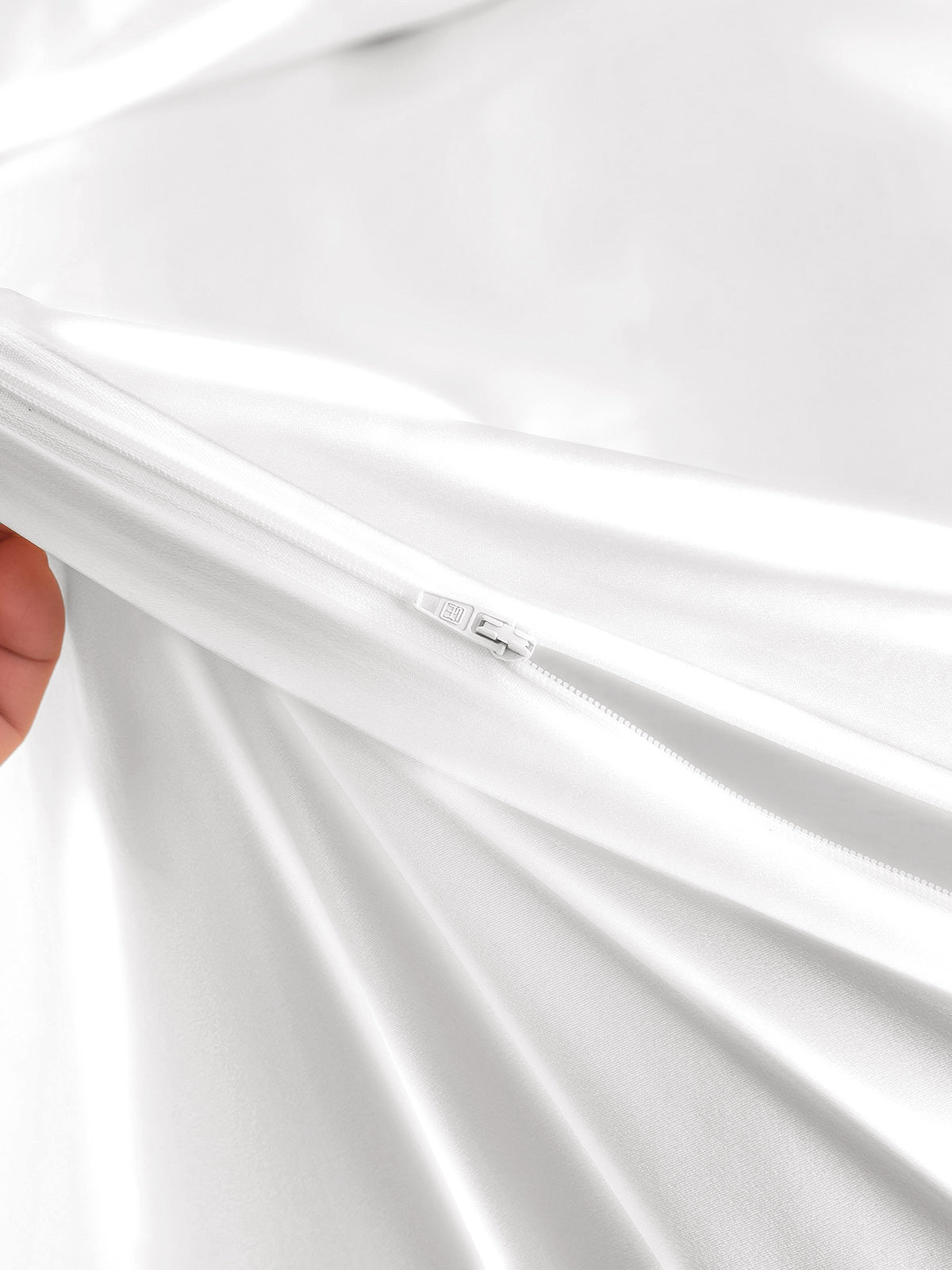 [Blanc] SilkSilky-FR 25Momme Pure Soie Duvet Cover 005