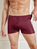 SilkSilky FR Soie Tricotée Mens Underwear Rouge 004