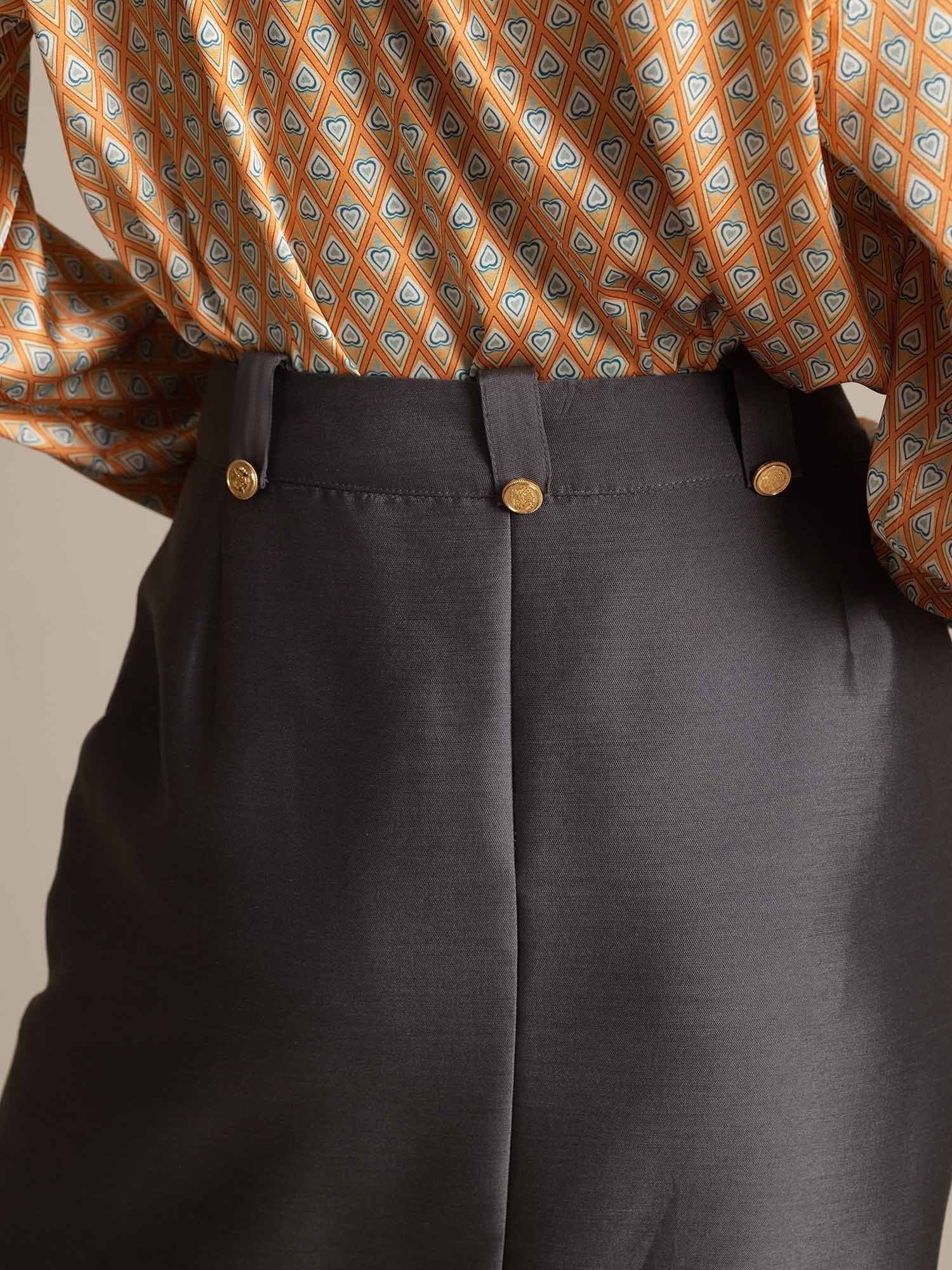 [Gris] SilkSilky-FR 32Momme Soie Skirt 005,