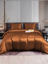 [Café] SilkSilky-FR Parure de Lit Soie 001