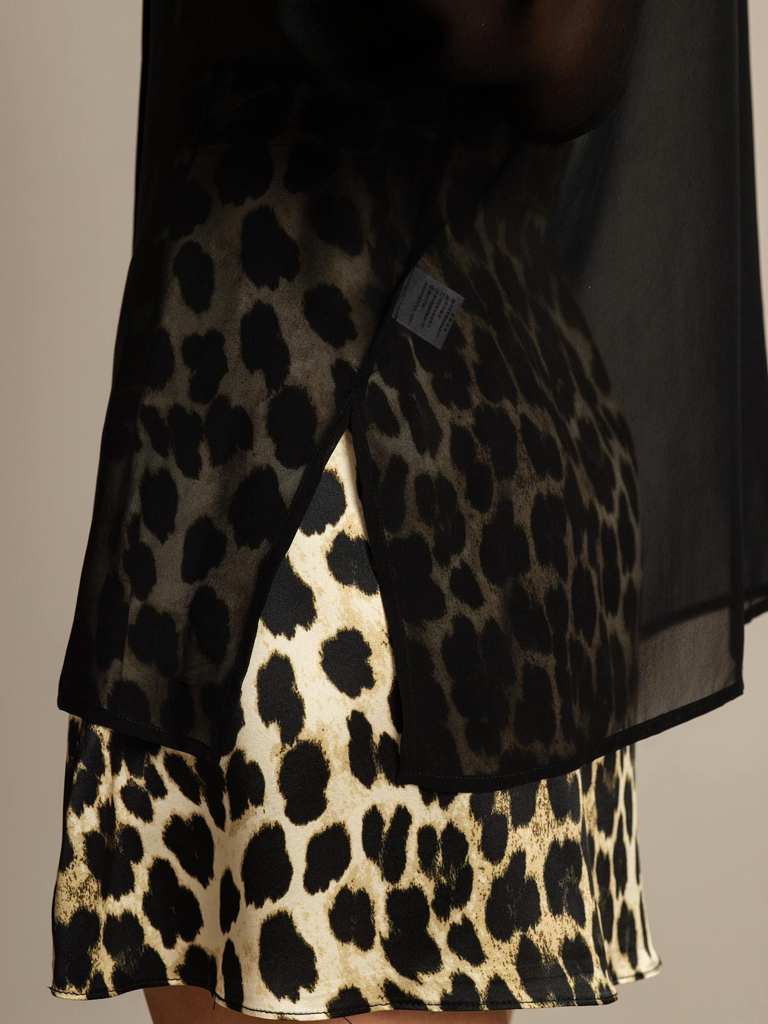 [Noir] SilkSilky-FR Soie Womens Shirt 005