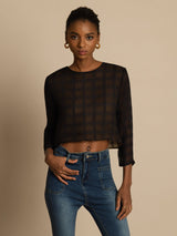 [Noir] SilkSilky-FR Blouse 003