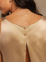 [Champagne] SilkSilky-FR Sleeveless Femme Pyjamas 005