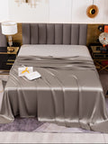 SilkSilky FR 19Momme Pure Soie Sheet Gris 002