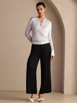 [Gris] SilkSilky-FR Long Sleeve Blouse 005