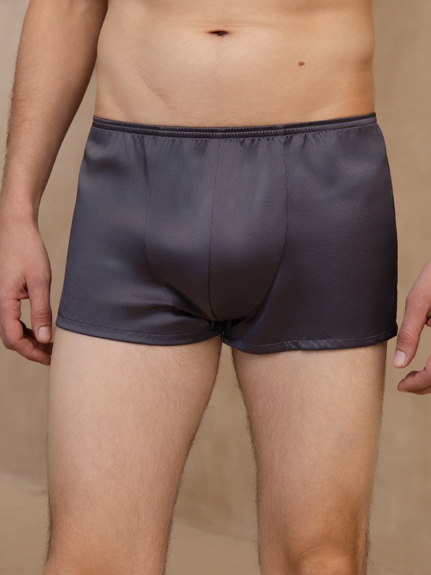[Gris Foncé] SilkSilky-FR Mens Underwear 001