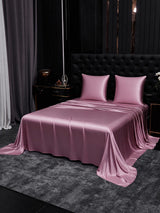 [Mauve Pâle] SilkSilky-FR Parure de Lit Soie 002